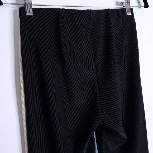 FP MOVEMENT + ONZIE Mini Bell Pants Black Ivory High Rise Ribbed Women's S/M - Picture 7 of 10